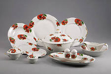 021252 Сервиз столовый 35пр.Гранёный Маковое поле, 2с