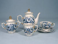 58488 Сервиз чайный 15 предметов "елена" ф. 356,1с,Голуб.роза