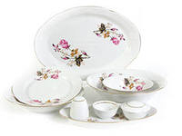 63154 Сервиз стол.36пр. "голубка"4вид тар, 1с,Голланд.роза. Кол-во персон: 6