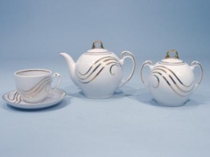 76574 Сервиз чайный 14 пред. "гармон",2с, "Золот.волна" 