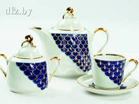 125098 Сервиз чайный 14 пр.ф.416,голубка,1с,Вечерний звон