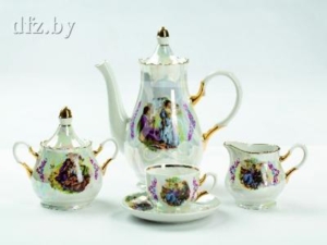 47567 Сервиз кофейн 15 предметов "романс",1с,  Мадонна