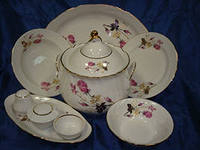 63055 Сервиз стол.37пр.голубка 2вид тар,1с,Голландская роза.  Кол-во персон: 12